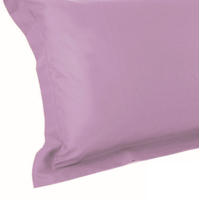 Coppia federe 4 volani Fazzini Tinta unita Glicine ARIANNA