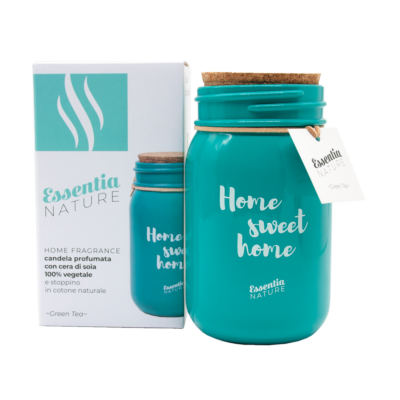 Candela in soia vegetale Essentia Green Tea Verde Acqua GIARA