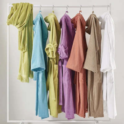 Accappatoio unisex Maison Sucrée Tinta unita Sabbia PERFECT