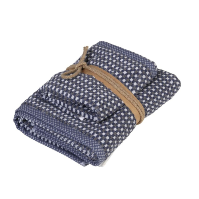 Set 1+1 coppia asciugamano Fazzini Scacchi Quetzal SQUARE