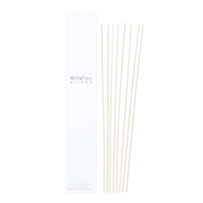 Bastoncini ricambio 8 pezzi Millefiori Milano Bianco STECCHE