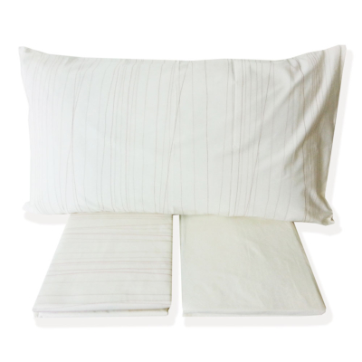 Completo letto Zucchi Righe Bianco Latte SEAM