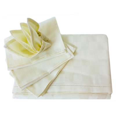 Servizio tavola Vallesusa Scacchi Beige DAMIER