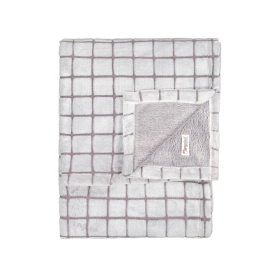 Plaid coral fleece laserato Maryplaid Scacchi Grigio CHECK