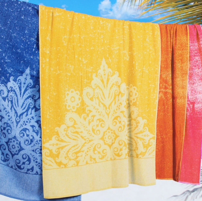 Telo mare Cotton Joy Astratto Giallo BELLARIA