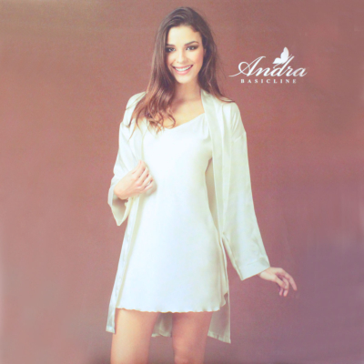 Vestaglia donna Andra Tinta unita Seta KIMONO