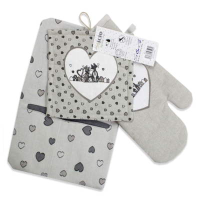 Set cucina 3 pezzi Animali Tortora MICIO