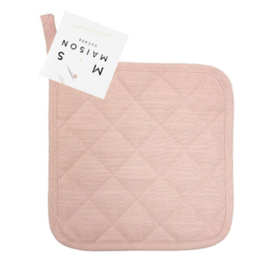 Presina trapuntata Maison Sucrée Tinta unita Rosa Cipria ESSENZIALE