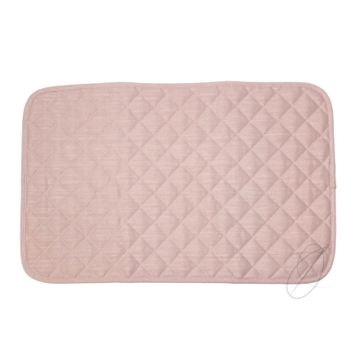 Tovaglietta americana trapuntata Maison Sucrée Tinta unita Rosa Cipria ESSENZIALE