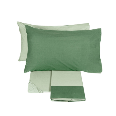 Completo letto Fazzini Tinta unita Green Gray/Medium Green DIALOGO