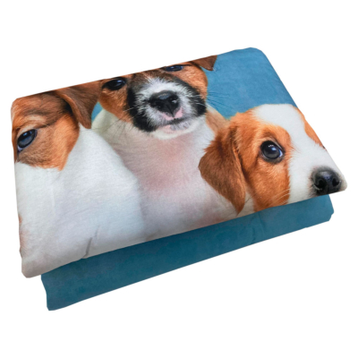 Copriletto trapuntato Bassetti Animali Azzurro JACK