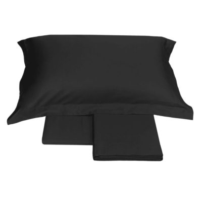 Completo letto Fazzini Tinta unita Nero TRECENTO