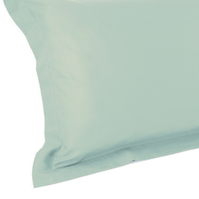 Coppia federe 4 volani Fazzini Tinta unita Gray-Green ARIANNA UNI