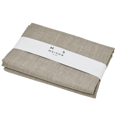 Tovaglia antimacchia Maison Sucrée Tinta unita Tortora KORIN