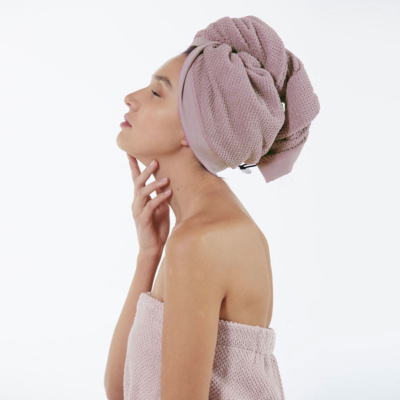 Accessori Turbante asciugacapelli Maison Sucrée Tinta unita Cipria PEPE