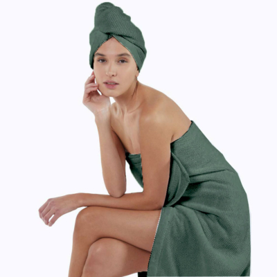 Telo bagno pareo donna Maison Sucrée Tinta unita Eucalipto PEPE