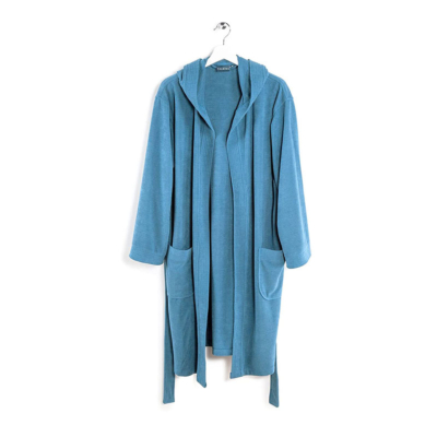 Accappatoio unisex Caleffi Tinta unita Azzurro TWIST