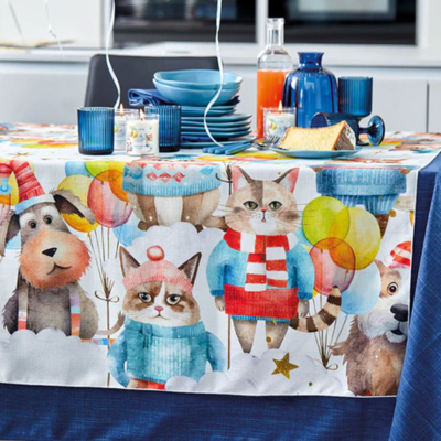 Tovaglia antimacchia Maison Sucrée Animali Multicolor AMICI