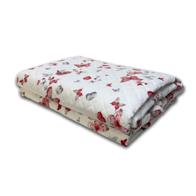 Copriletto trapuntato Blugirl Farfalle Ciliegia CASTADIVA