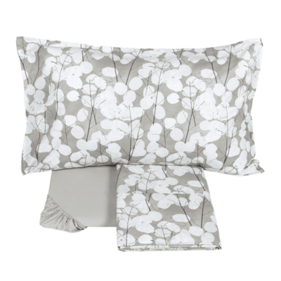 Completo letto Fazzini Floreale Grigio LUNARIA