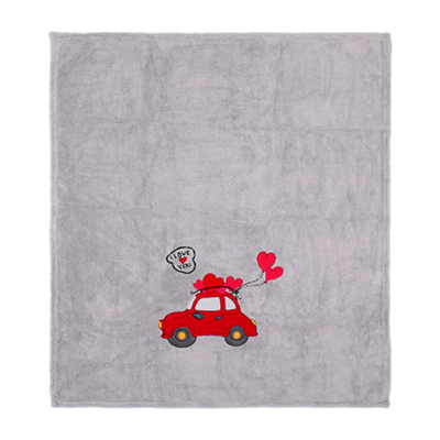 Plaid Maryplaid Macchina Grigio Melange CUORI IN CORSA