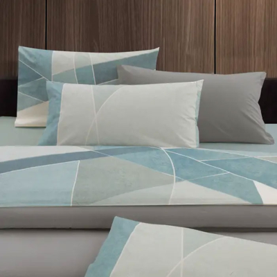 Completo letto in flanella Gabel Geometrico Opale GLASS