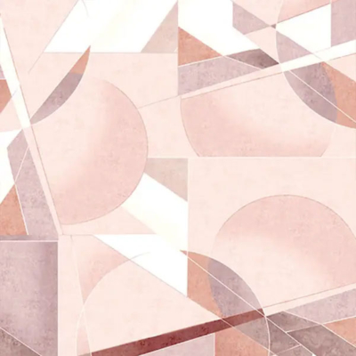 Completo letto in flanella Gabel Geometrico Terracotta GLASS