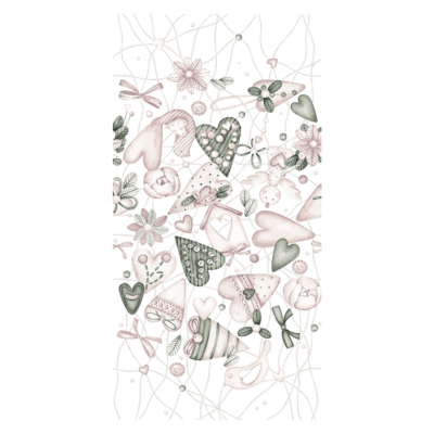 Runner Maison Sucrée Natale Rosa LEGAMI