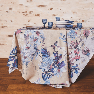 Tovaglia Antimacchia Maison Sucrée Floreale Nocciola SABBIA ORIENTALE