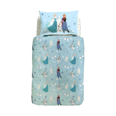 Completo copripiumino Caleffi Disney Azzurro FROZEN STAR