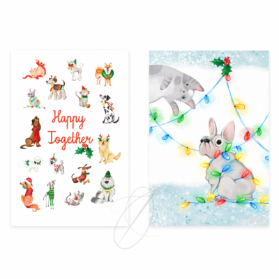 Set asciugapiatti Vallesusa Natale Multicolor FRIENDSMAS