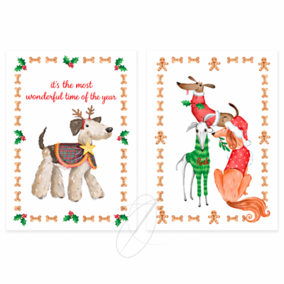 Set asciugapiatti Vallesusa Natale Rosso FRIENDSMAS