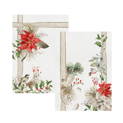 Set asciugapiatti Vallesusa Natale Multicolor PASSEROTTI