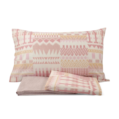 Completo letto in flanella Gabel Geometrico Ibisco NORA