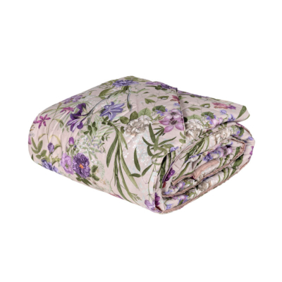 Copriletto trapuntato quilt Fazzini Floreale Lavanda VANITAS