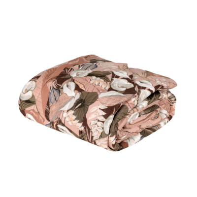 Copriletto trapuntato quilt Fazzini Floreale Rosa CALLE