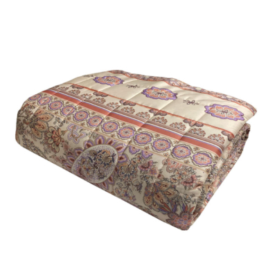 Copriletto trapuntato quilt Fazzini Floreale Rosa SAMARCANDA
