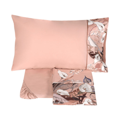 Completo letto Fazzini Floreale Rosa CALLE