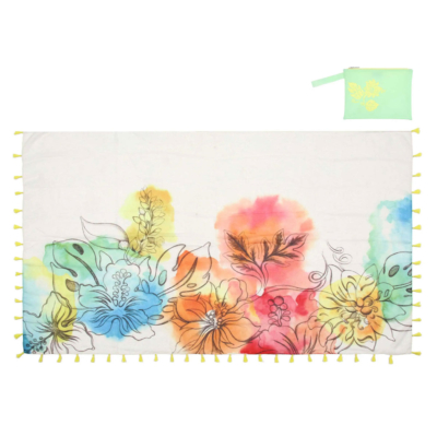 Pareo mare con pochette Thun Floreale Multicolor ELEGANZA ESOTICA