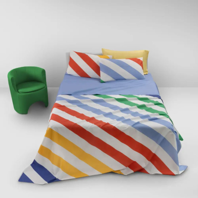 Completo letto copriletto Gabel Geometrico Multicolor DIAGO