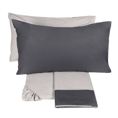 Completo letto Fazzini Tinta unita Betulla/Piombo DIALOGO