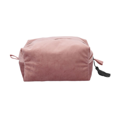 Beauty pochette in velluto Maryhome Tinta unita Rosa SENAPE