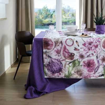 Tovaglia antimacchia Maison Sucrée Floreale Glicine CANEVA
