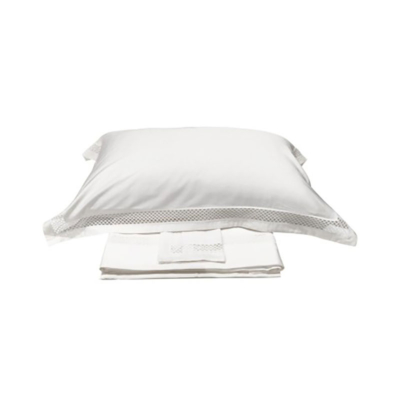 Completo letto ricamato Dea Tinta unita Avorio BRIO