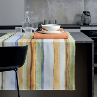 Tovaglia antimacchia Maison Sucrée Geometrico Multicolor TRAMONTI
