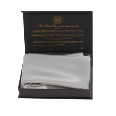 Federa in seta Copertificio Pezzoli Tinta unita Silver SILK