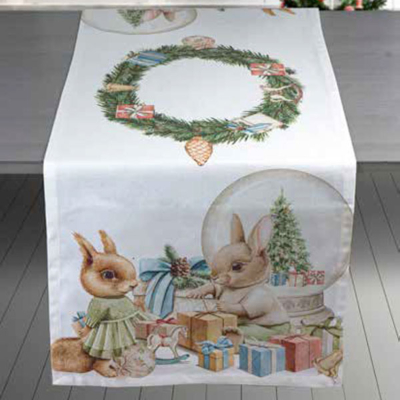 Runner Cavalieri Natale Bianco STRENNE