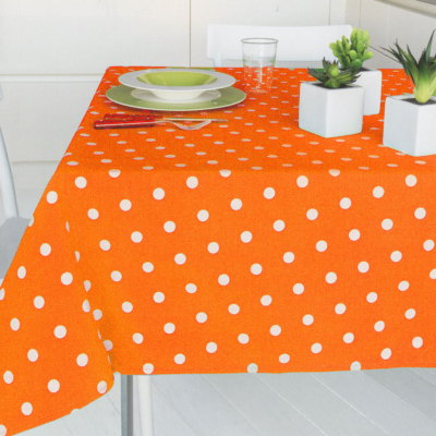 Tovaglia Vallesusa Bolli Arancio WHITE DOTS