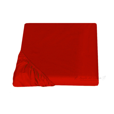 Sotto con gli angoli sfuso Fazzini Tinta unita Rosso ARIANNA