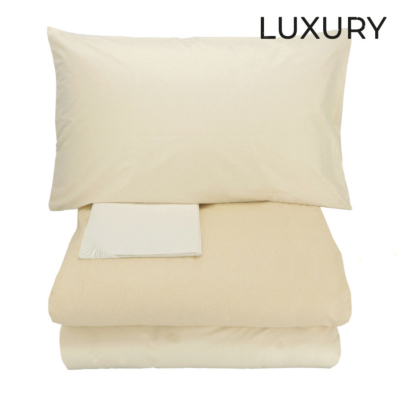 Completo copripiumino Gabel Pelle d'elefante Avorio CHROMO